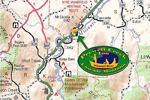 Missouri River Map for fishing