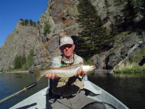 Missouri River Fly Fishing in spring